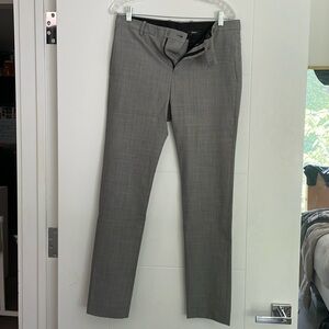 Theory Zaine Precision dress pant in white and black houndstooth